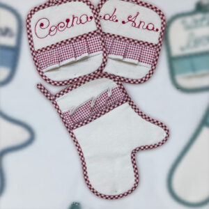 Set guante horno y agarradoras